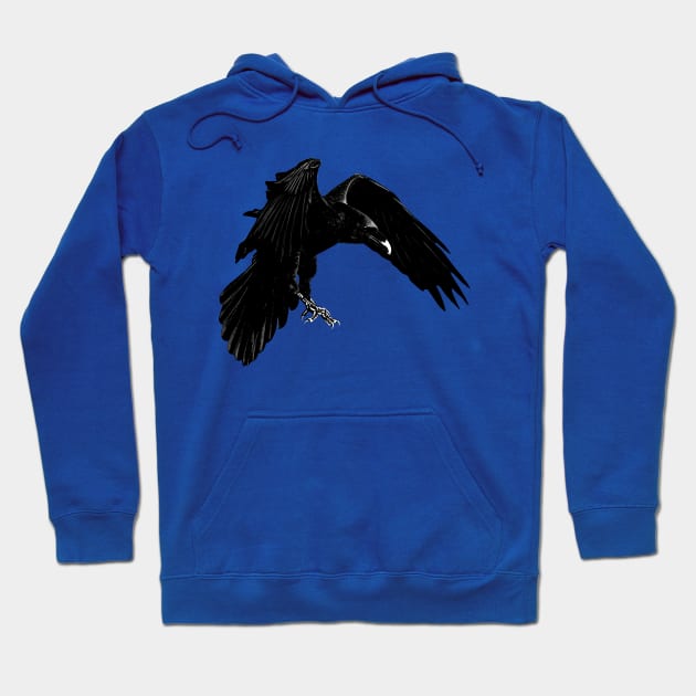 Raven #3 Hoodie by GrizzlyVisionStudio